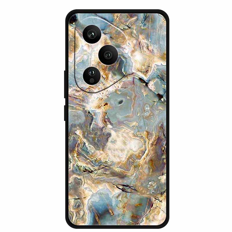 For Honor 400 Pro 5G Case Honor 400 5G Marble Painted Silicone Back Cover Cases for Honor 400 Pro/ 400 TPU Black Case 400 Pro 5G