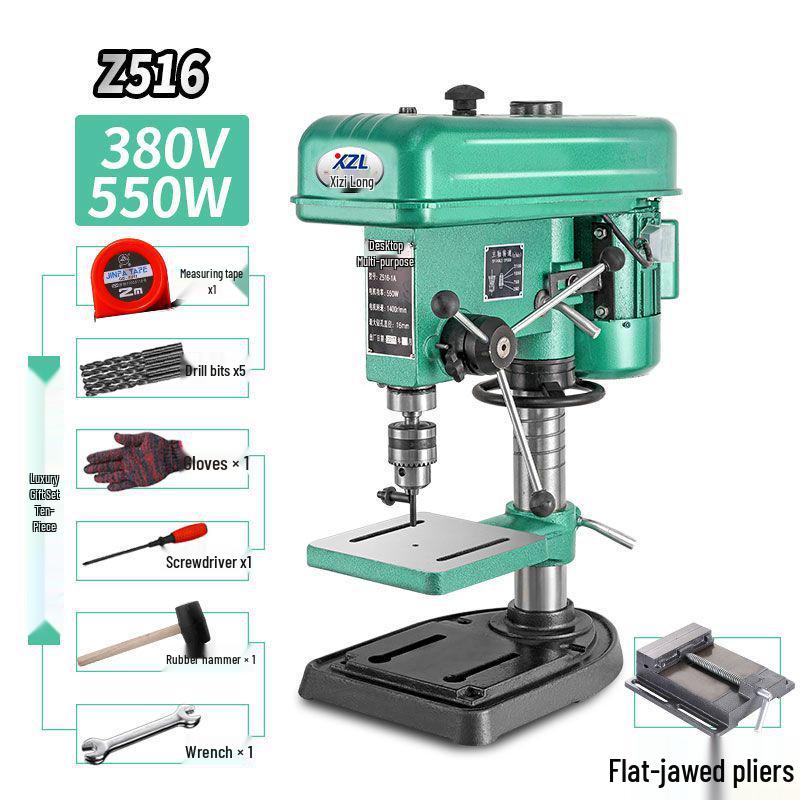 Xizi Longtai 220V Industrial Multifunctional 16MM High-Power Precision Drill Press for Household Use