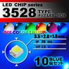 3528 SMD LED Chips Blue 10 Pack Replacement