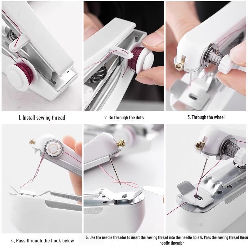 Kompakte Hand-Mini-Nähmaschine für einfache Heimschneiderei