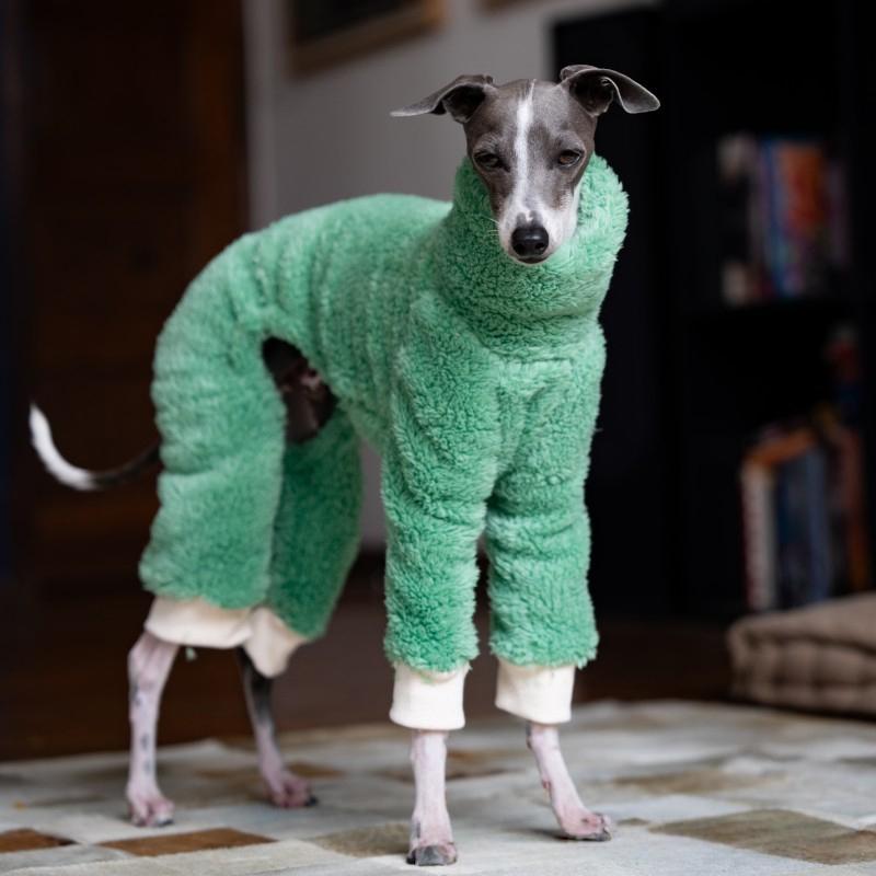 

Whippet Italian Greyhound Clothing Fleece Jammies Coat Autumn Winter Warm Plush Turtleneck Jacket Pet Dog Clothes Fashion Jumper 2XL