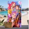 Asciugamano da Spiaggia Stampato Kpop Demon Hunters, Asciugamano Grande Assorbente ad Asciugatura Rapida per Estate e Attività all'Aperto in Acqua