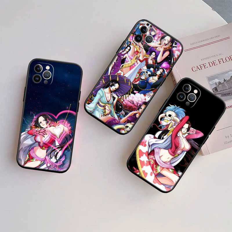 One Piece Boa Hancock Shockproof Phone Case for iPhone 6 6s 7 8 11 12 13 14 15 16 17 16E XS Pro Max XR X SE Air