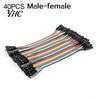 40 Peças/Linha 10cm M-M M-F F-F Fios Dupont Cabos Jumper para Arduino Breadboard