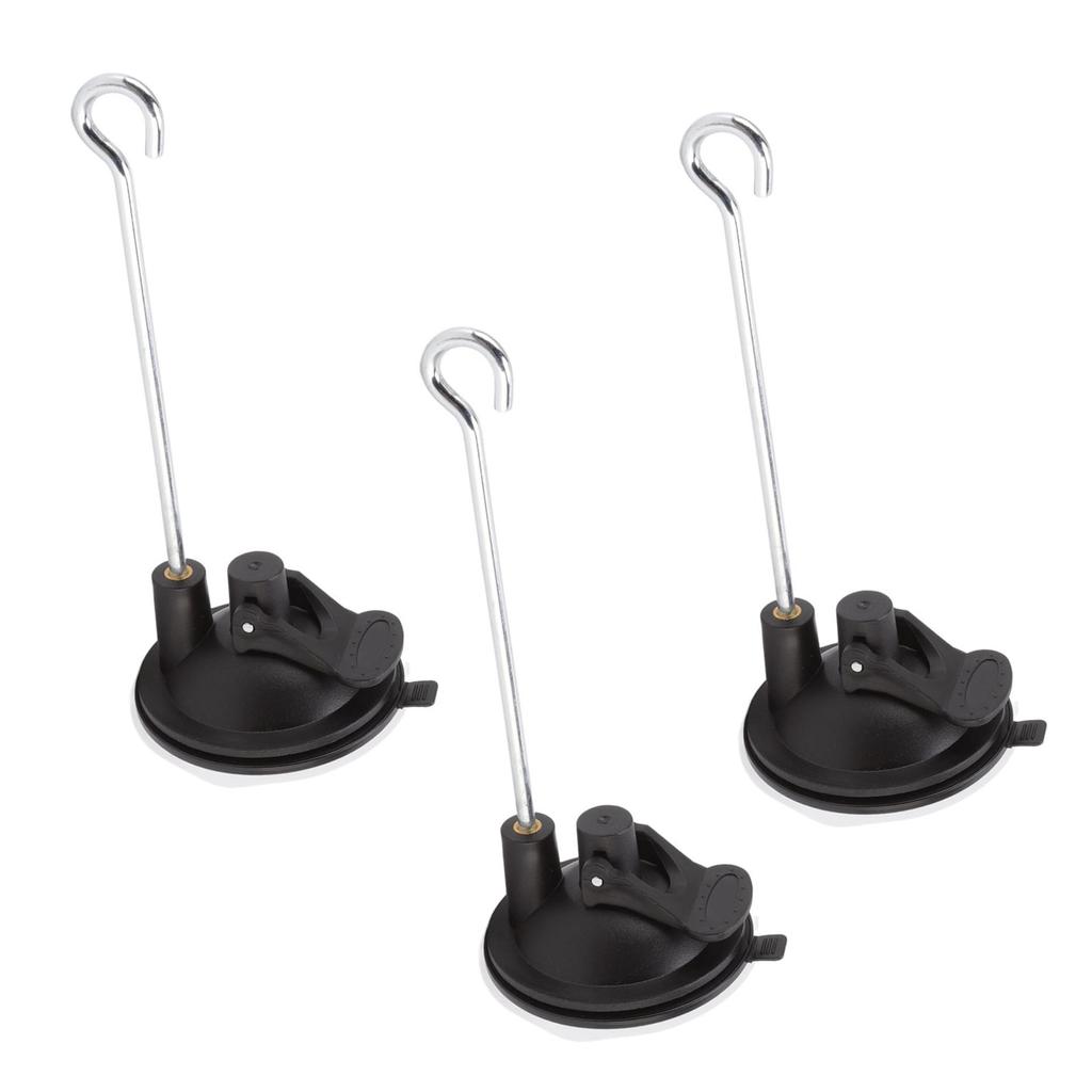 3 Pcs Bird Feeder Wall Hanger Window Suction Cup with Hanger Hook for Wind Chimes Plant