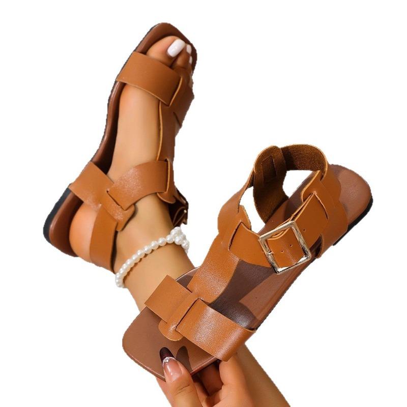 New Sandals Fashion Versatile Casual Women Shoes Simple Retro Lightweight Flat Shoe Classic Trendy Personalized Beach Slippers