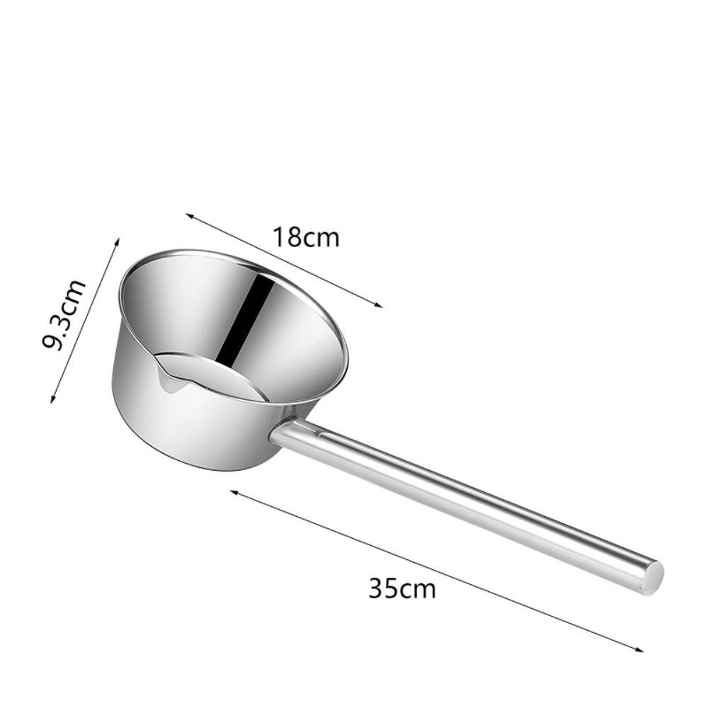 Long Handle Water Ladle Stainless Steel Resturant Soup Ladle Big Extended Water Scoop  Household