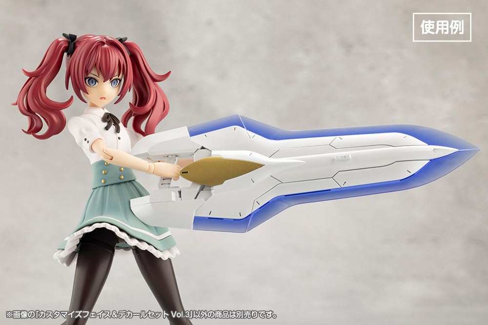 KOTOBUKIYA Sosai Garden Customized Face Decal Set Height 18mm scale plastic model Girls' & Vol.3 approx. 1/10