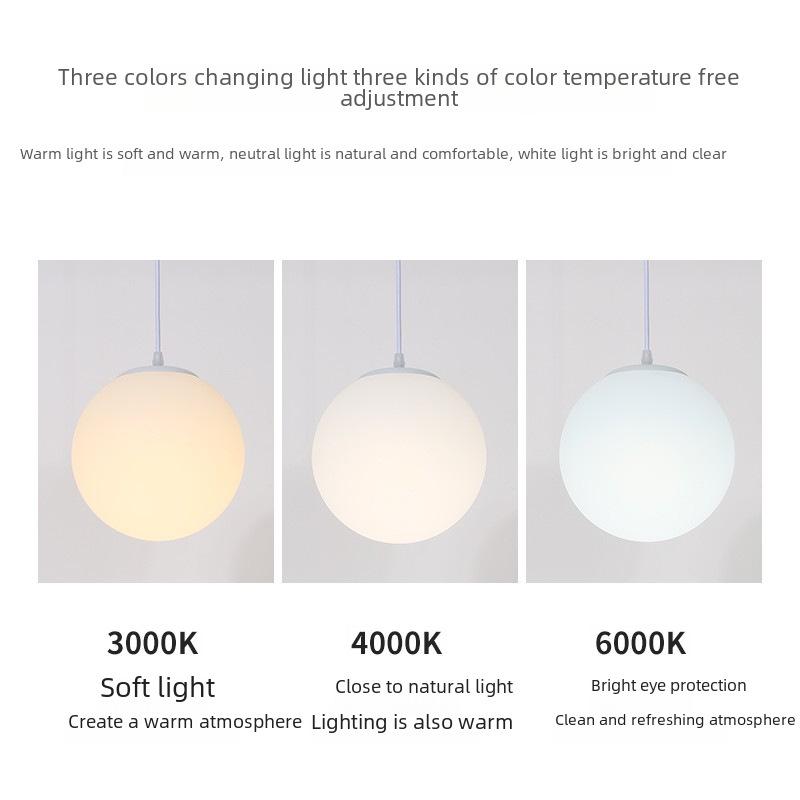 Acrylic Milk White Round Pendant Light - Modern Minimalist Frosted Ball Lighting for Store or Wedding Décor, 220V.