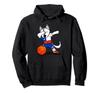 Funny Husky Dog Chile Basketball Fan - Chilean Flag Sports Enthusiast Husky Dog Chile Basketball Hoodie