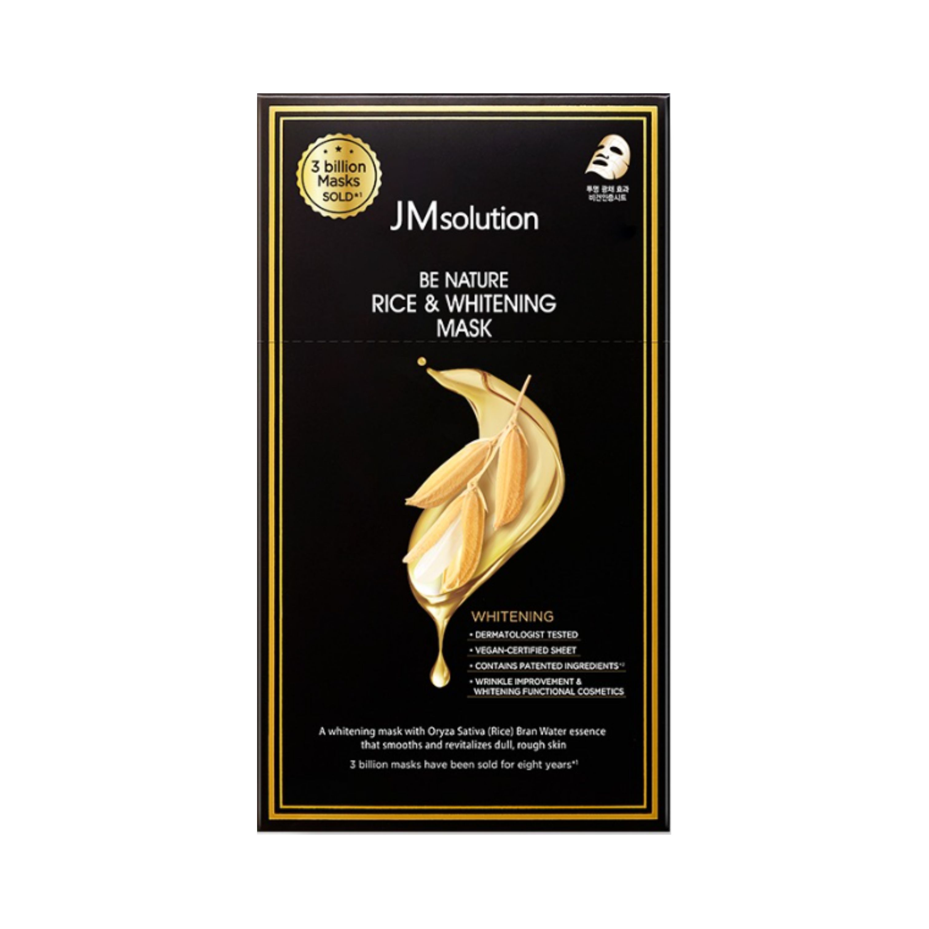 JMsolution Be Nature Rice & Whitening Mask 24ml x 10ea