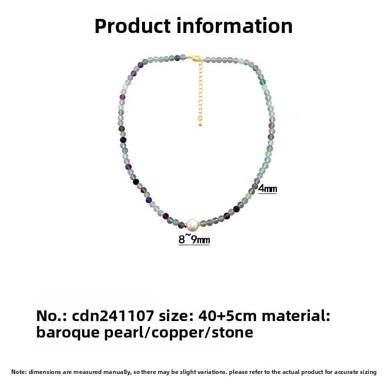 Necklace baroque sugar cube broken silver clavicle chain small fresh classy neck chain