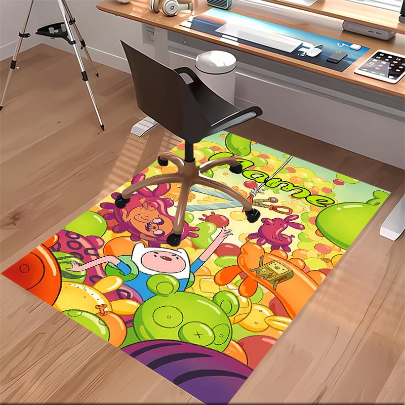 Custom personalization Adventure Time Print Area Rug - Soft, Washable Non-Slip Indoor Mat,Living Room,Home&Office Decorative Rug