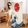 Wave Landscape Japanese Wall Art Beach Towel Bath Towels for Girl Microfiber Quick Dry Custom Sand Free Beach Yoga Spa Gym Pool