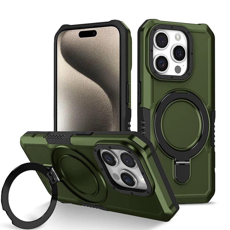 Für iPhone 11 Pro Max Handyhüllen mit Ringhalter Ständer Anti Shock Armor Case für iPhone 7 8 14 15 Plus XS XR 13 14 15 Pro Max