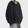 Men's Winter 2024 Casual Knitted Hooded Sweater - Button Design Pullover