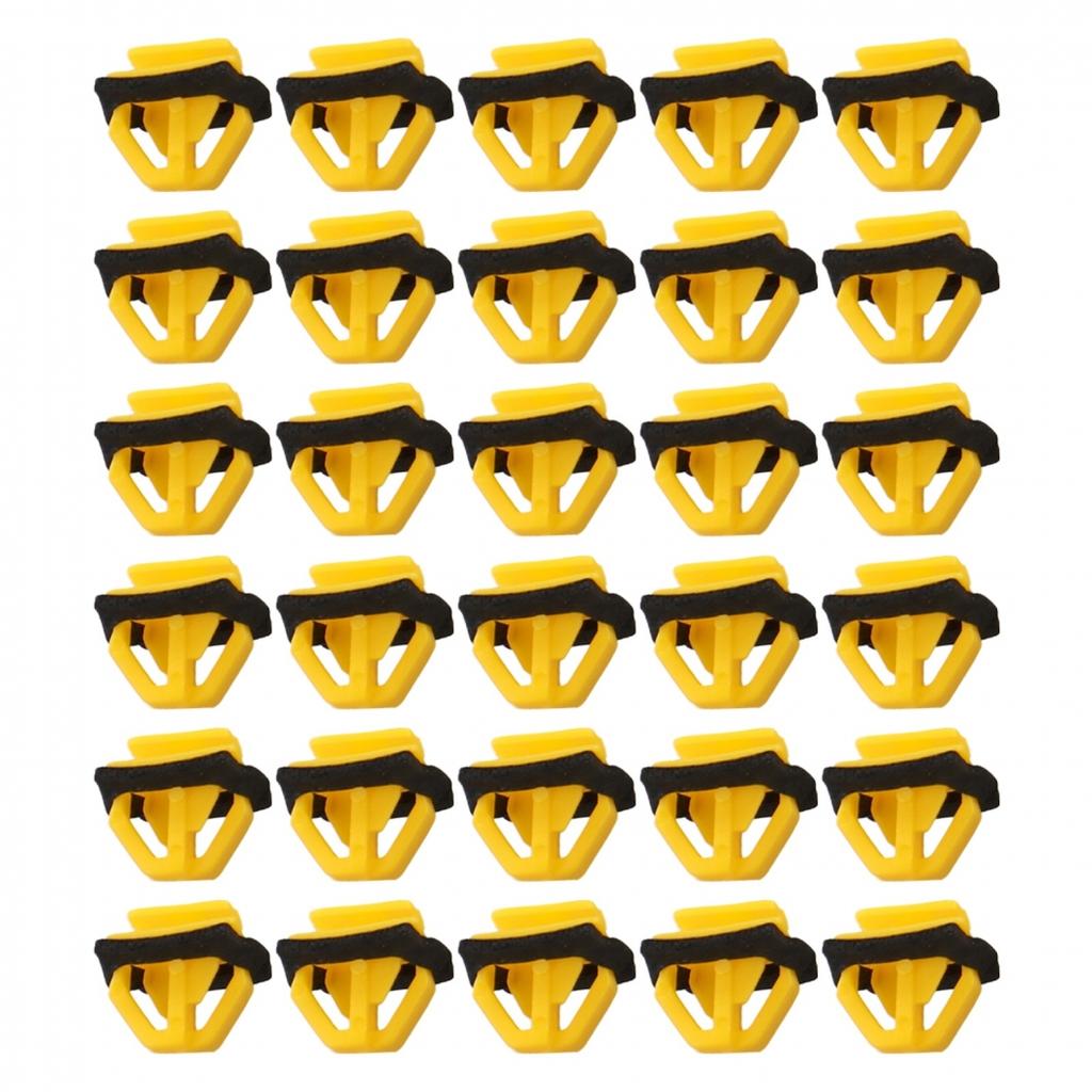 Exterior Body Side Moulding Retainer Side Yellow 25pc