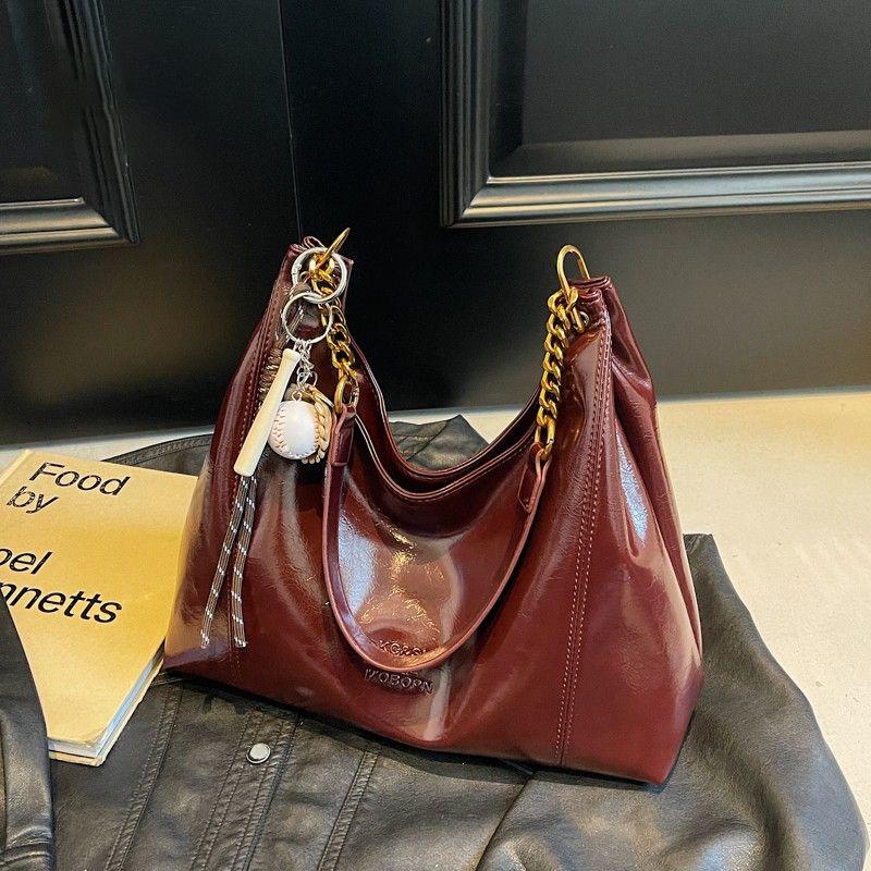 Premium Wedding Red Bag Women's New Light Luxury Niche Large-capacity Commuter Tote Bag