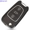 Jingyuqin Xhorse XKHY02EN Wire Remote Key For Hyundai Flip 3 Buttons English
