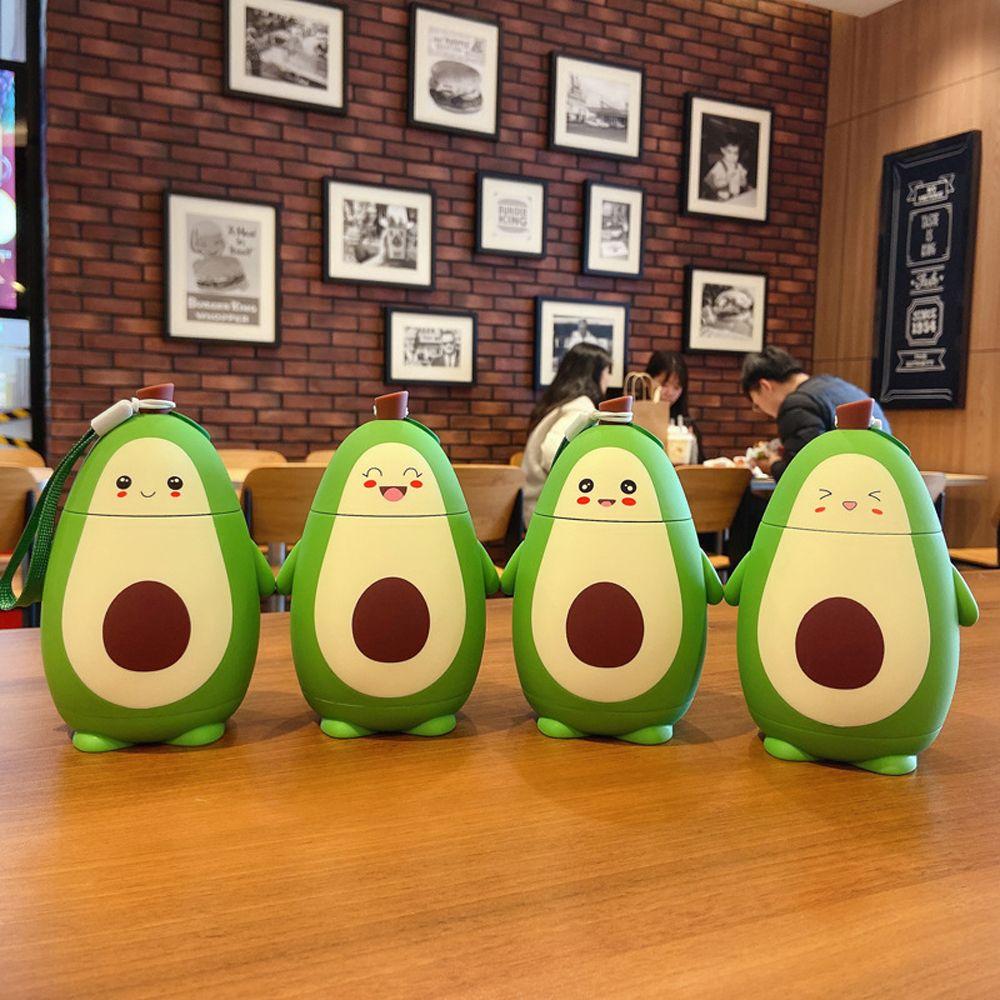 Cartoon Portable Kitchen Accessories Drinkware Drinking Cups Juice Cup Avocado Water Bottle Kettle