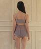 VINAJ Over Long Ribbon Low Bikini Panties (Mauve Gray)