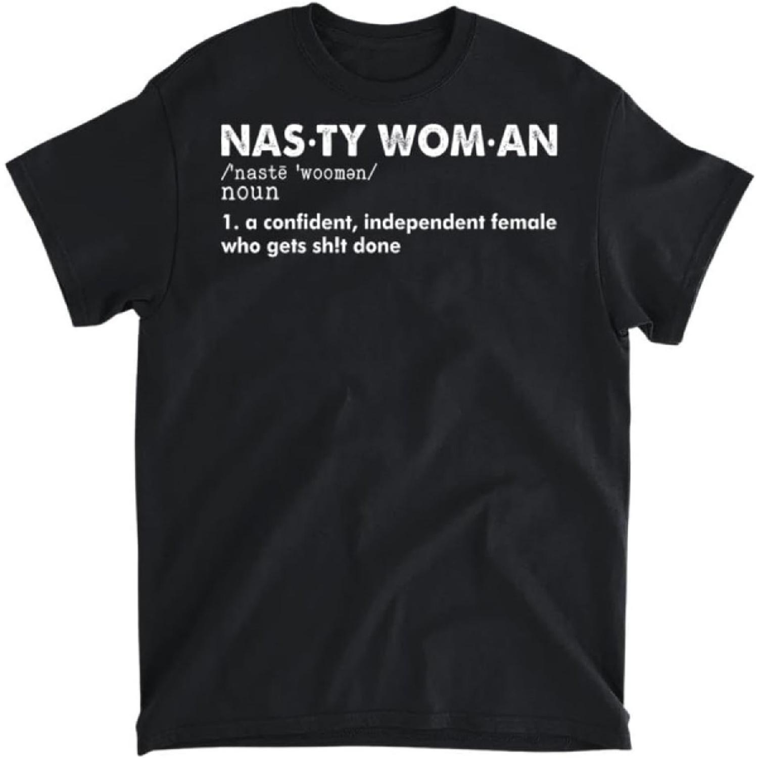 Футболка с определением слова NAS-ty Woman, Рубашка с длинным рукавом, Свитшот, Худи, Унисекс, Взрослый размер, Сделано в Канаде S