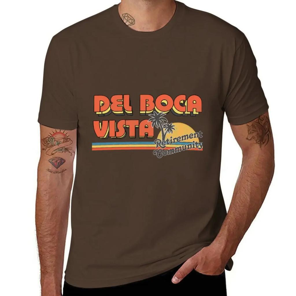 Del Boca Vista/Faded Style 90s Design T-Shirt oversizeds plus sizes cute tops plain white t shirts men