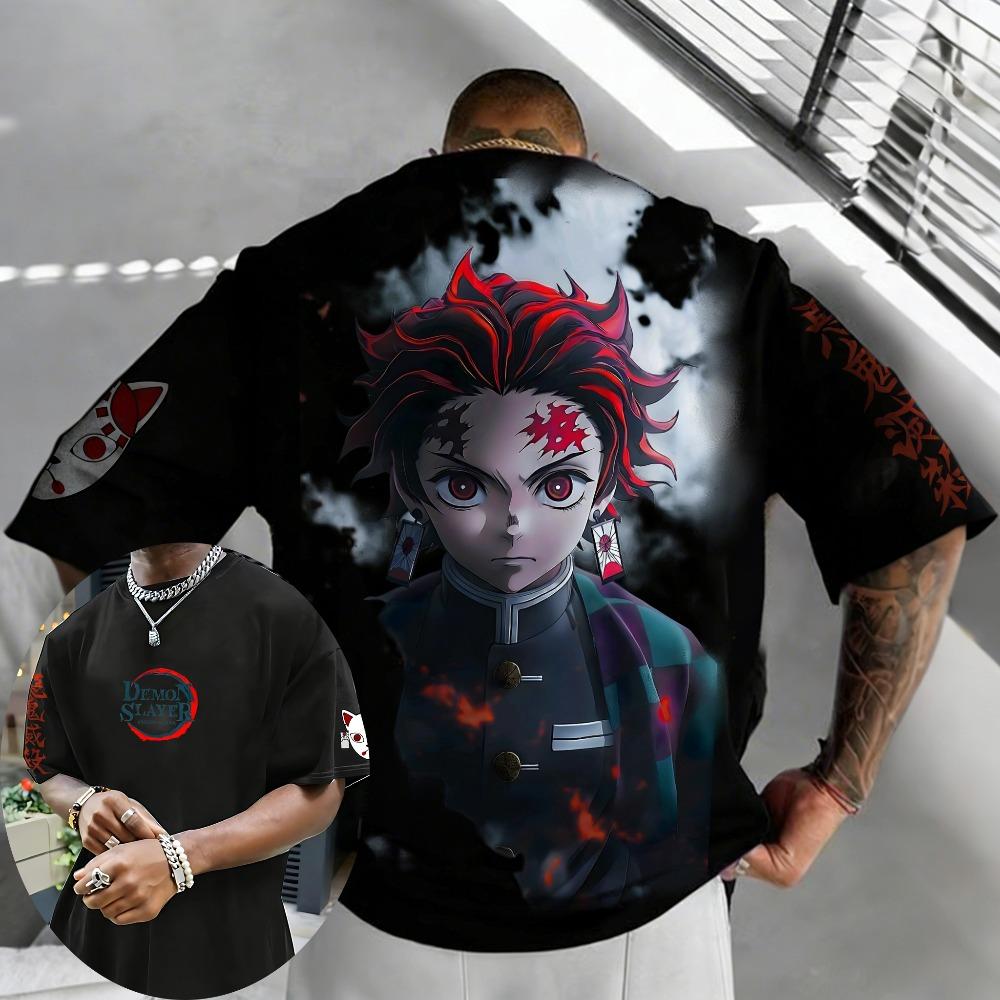 Devil Killer Summer Harajuku Anime Printed Loose Family Short sleeved Top XS