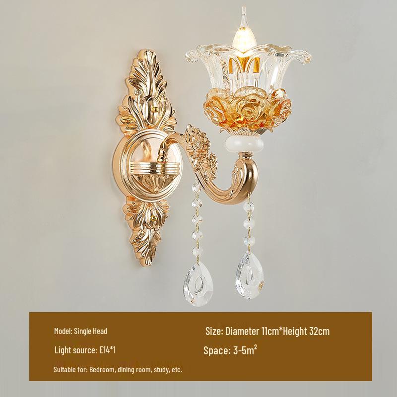 European Zinc Alloy Crystal Chandelier for Living Room, Bedroom, or Restaurant