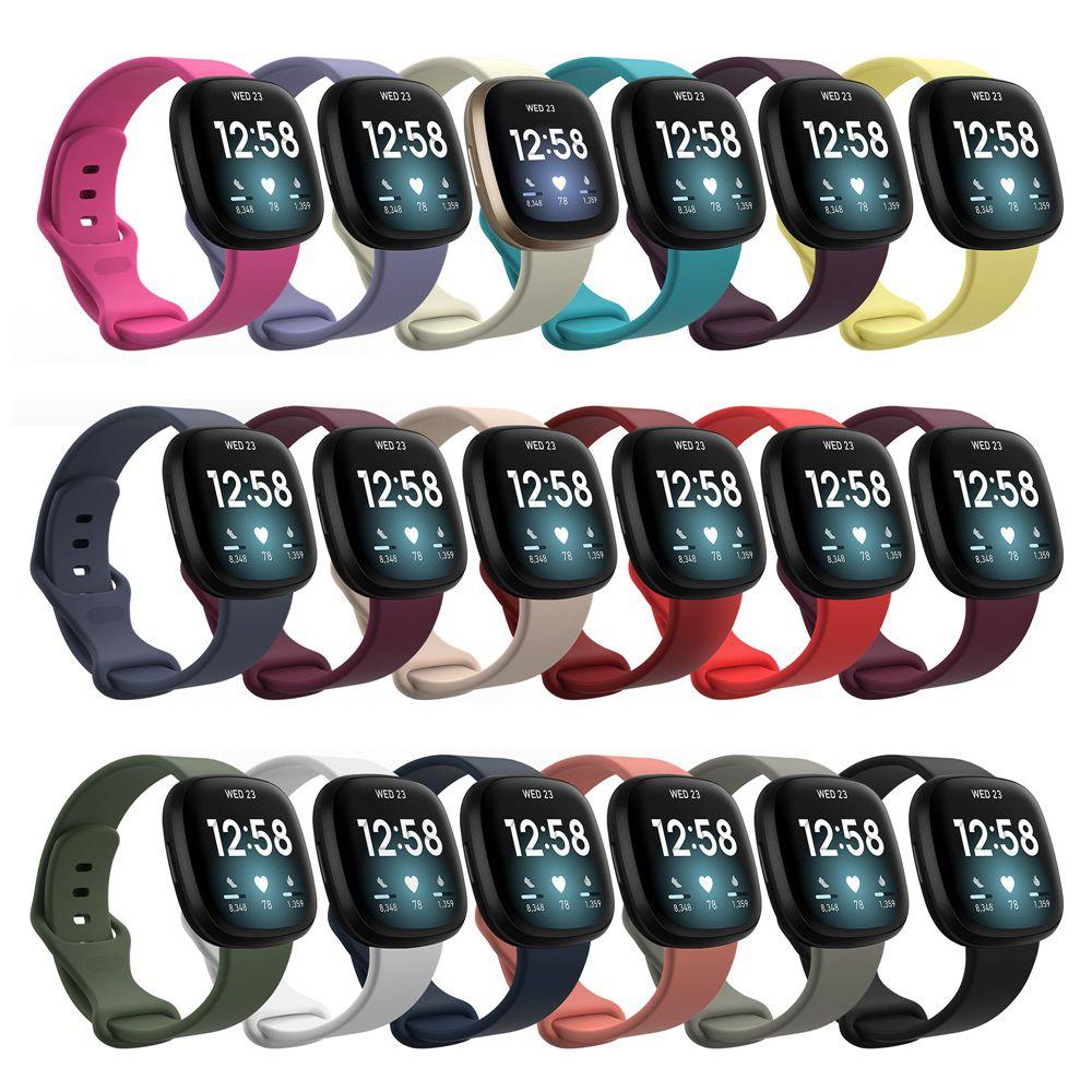 

New Soft Wristbands Silicone Wrist Strap Bracelet Solo Loop Strap Replacement Watch Band рожевий червоний колір