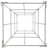 Tomato Cages, 11.8" X 11.8" X 46.1", 10 Packs Square Plant Support Cages, Silver PVC-Coated Steel Tomato Towers for Climbing Vegetables, Plants,