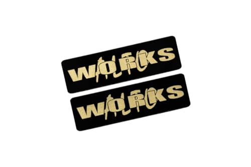 

EEE-2-3 ALTO WORKS Black and Gold Acrylic 2-Layer Sticker Suzuki Alto Works HA21S HA22S CR22S HA21S HA36S HA11S Early and Late Models, Set of 2