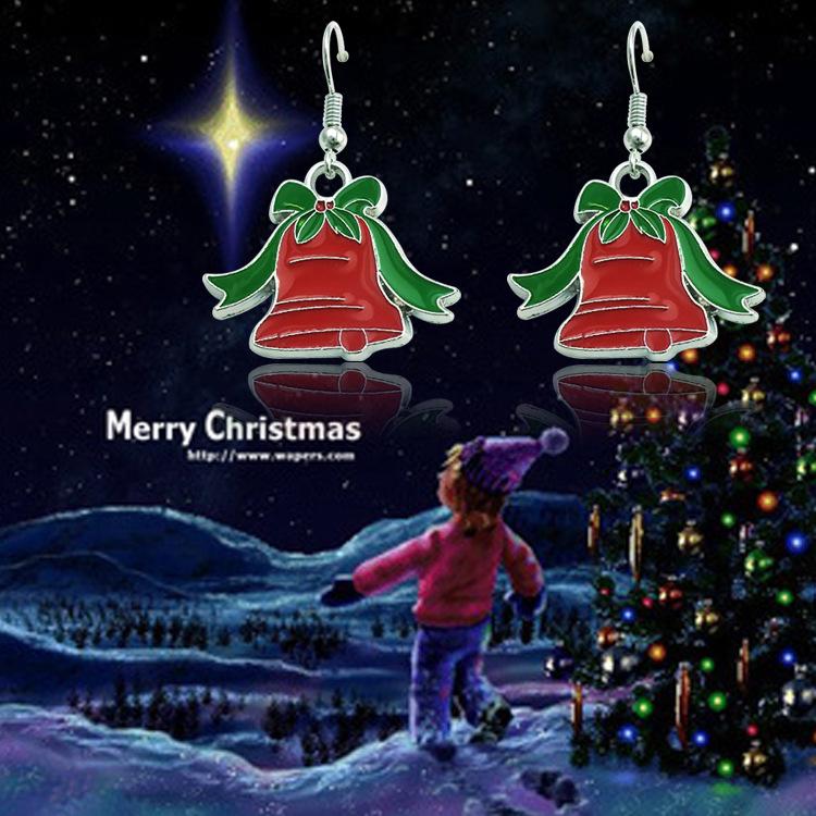 2018 European & American Fashion Christmas Bell Mini Earrings