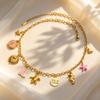 Fashion Ocean Style Boho Jewelry Starfish Turtle Heart Pendant Necklace for Women Stainless Steel Choker Necklace