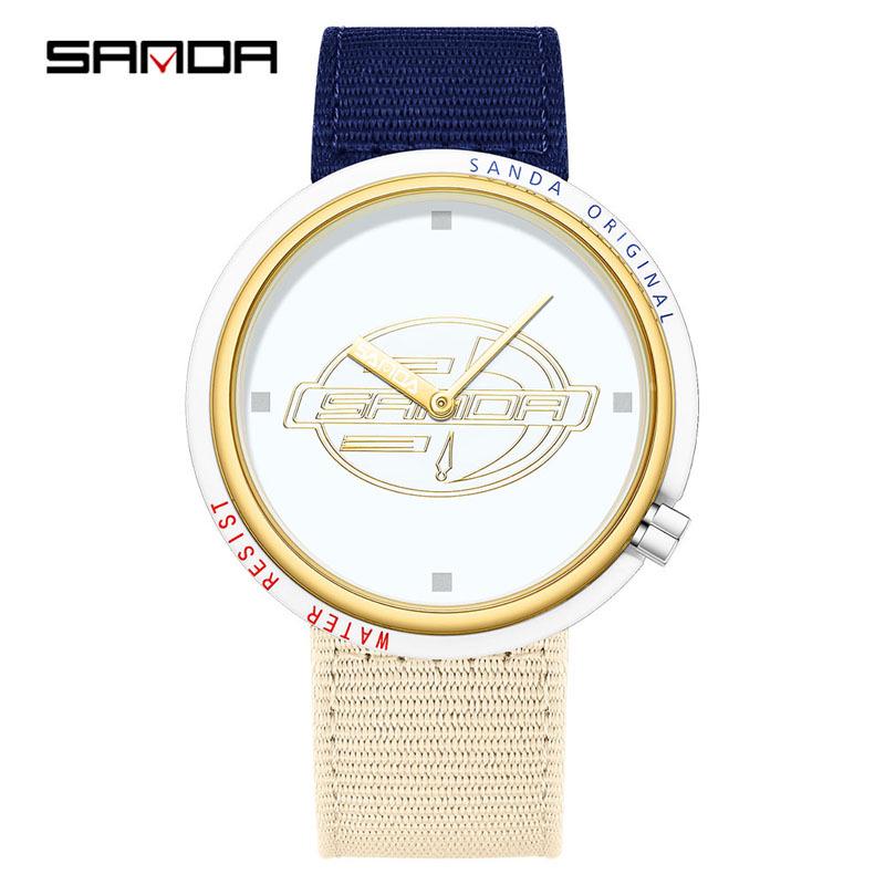 Sanda Creative Quartz Cosplay Watch - Unisex Silicone Fashion for Youth & Students