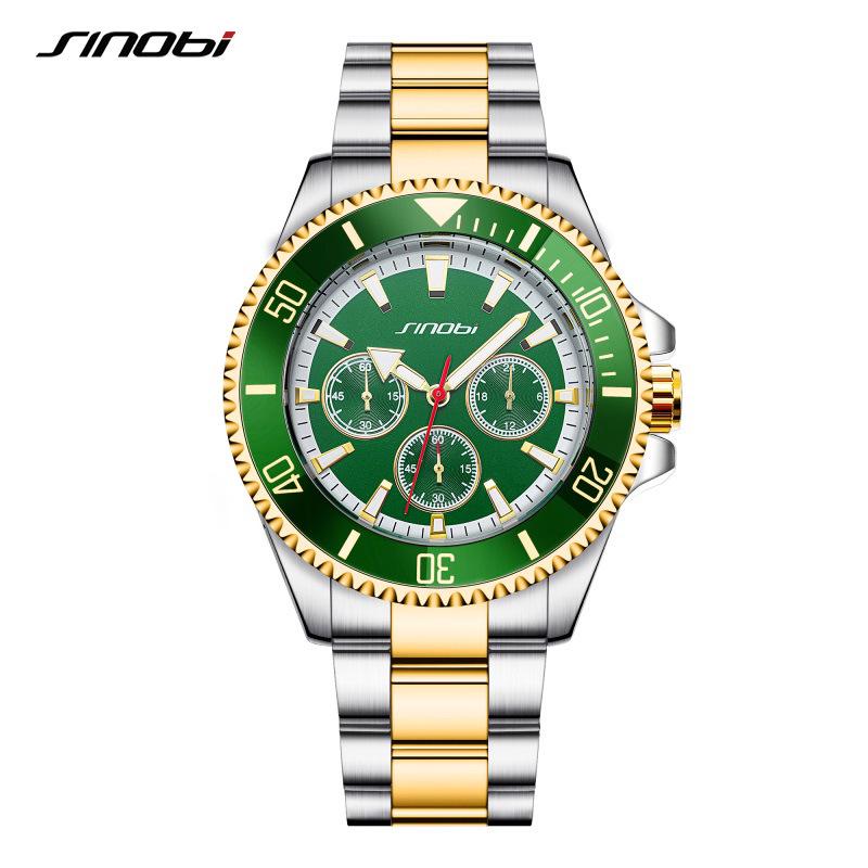 Sinobi Men s Waterproof Multifunctional Business Watch 9900