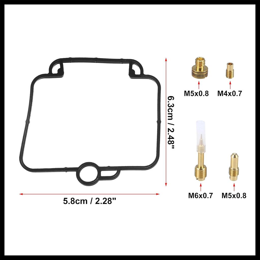 Motorcycle Carburetor Repair Rebuild Kit Replacement for Suzuki DR650SE 1996 1997 1998 1999 2000 2001 2002 2003 2004 2005 2006 2007 2008 2009 Carb