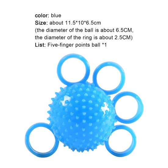 Hand Grip Exerciser Ball High Elasticity Bump Design Recovery Training Hand Acupuncture Point Activation Grip  Strengthener Ball for Home