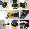 2/3.5/4'' Electric Scrubber Brush Drill Extension Rod All Purpose Cleaner Car Detailing Brush Tool Rim Brush Set Car Cleaning