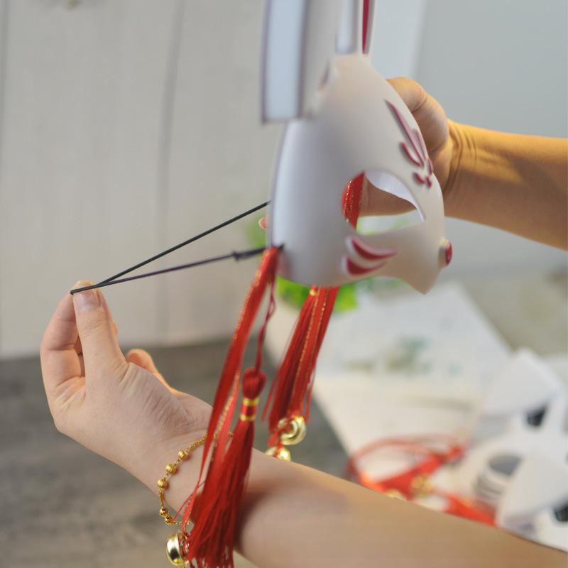 DIY Cute Rabbit Mask - Trendy Halloween & Masquerade Accessory for Street Dance & More.