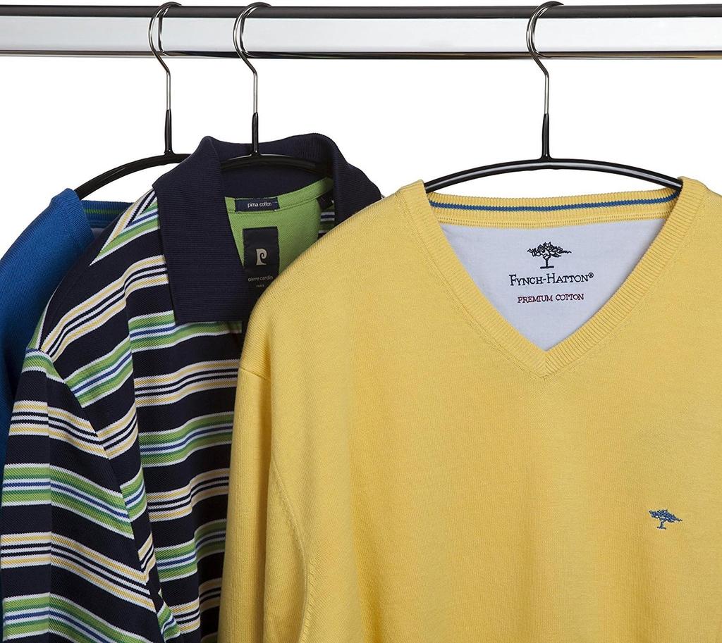 10/20Pcs Non-Slip Space Saving Steel Clothes Hanger for Shirts Dresses Sweaters Metal Laundry Clothing Hangers