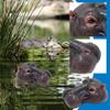 Hippo Head Resin Ornaments For Outdoor Garden Courtyard Pond Fish Tank Decoration