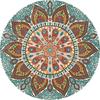 Ethnische Bohemian-Stil Mandala-Fußmatte für Wohnzimmer Couchtisch Decke für Schlafzimmer Nachttisch von Hotel und Pension Teppich