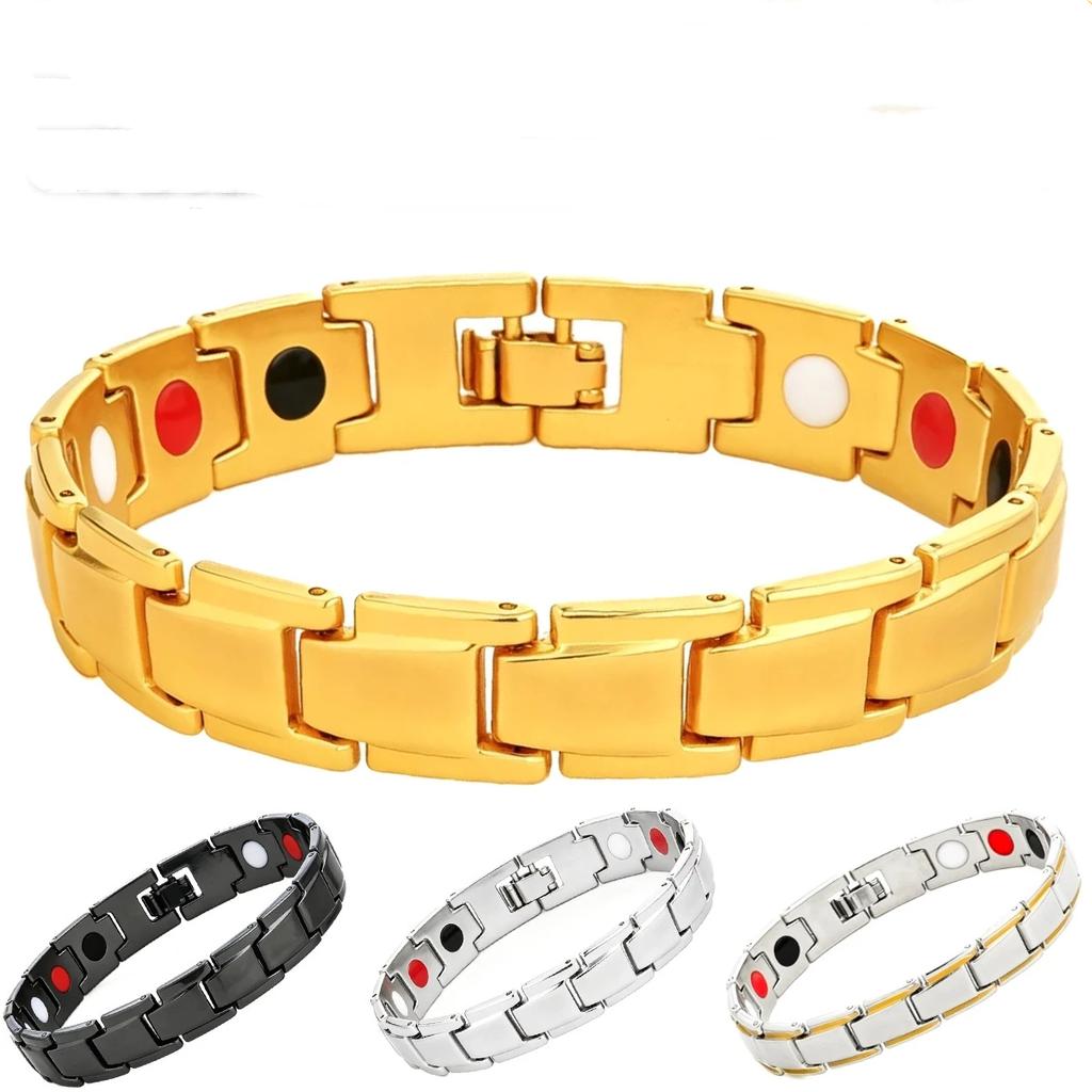 New Detachable Magnetic Bracelet European and American Men's Alloy Couple Bracelet