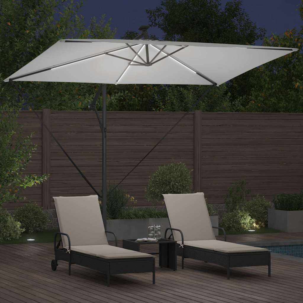 Sun Umbrella Sand 294 X 200 X 270 Cm Polyester and Aluminum