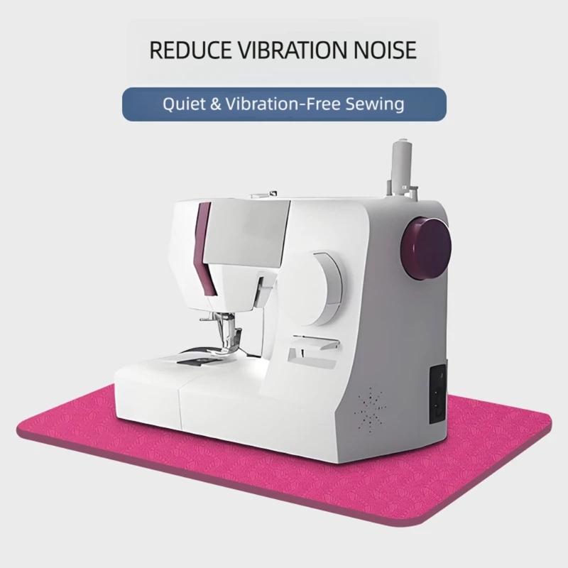 Table Protective Pad for Sewing Machine, Noise Reducting Textured Anti-Slip Mat for Home Sewing and Vibration Support