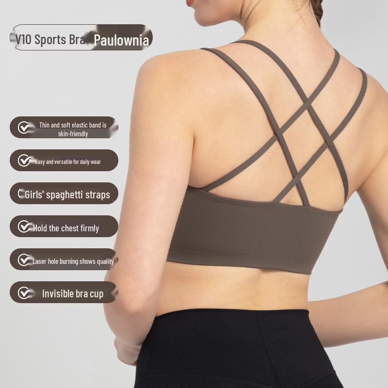 High-Strength Shockproof Sports Bra for Women's Running & Fitness Yoga