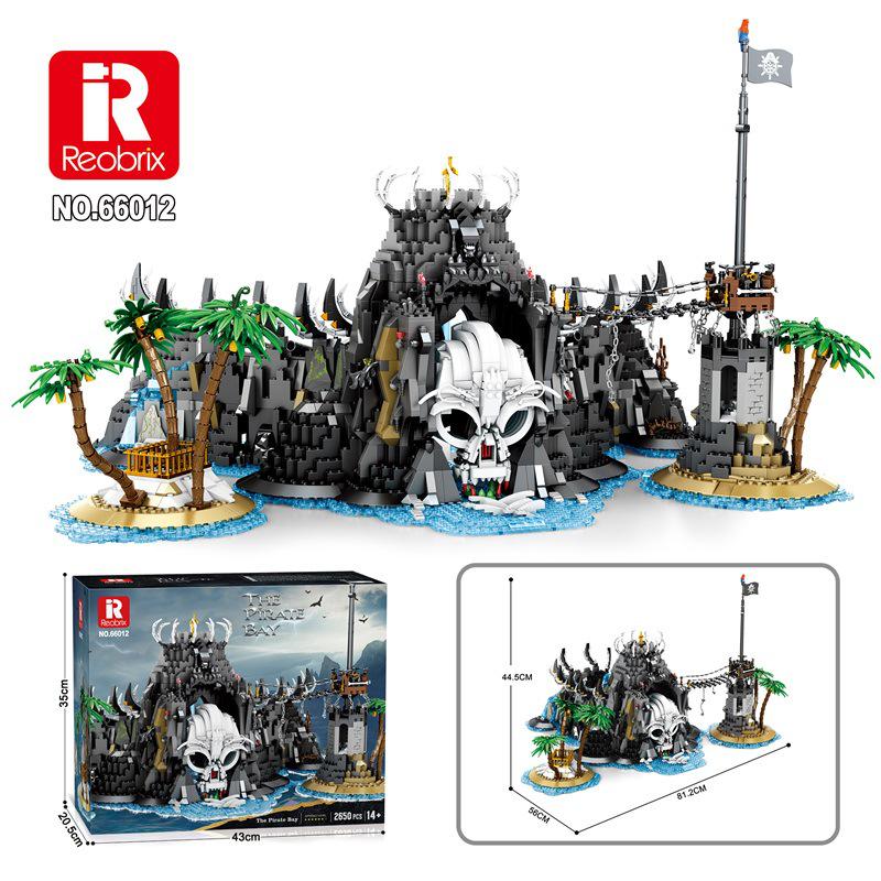 Reobrix Black Pearl Pirate Ship Building Model Toy (66010-37): Educational Assembly Block Ornament