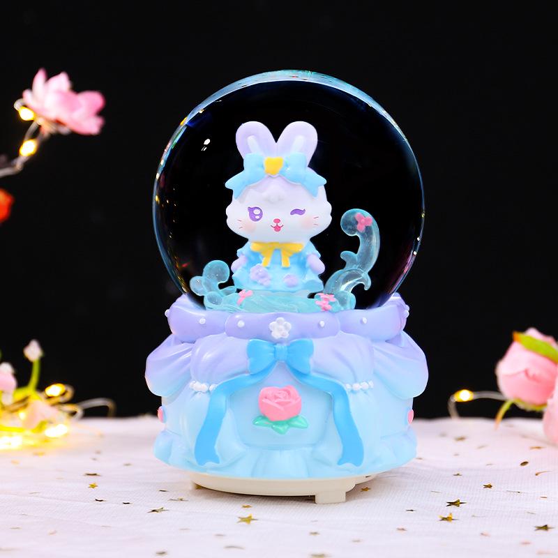 Astronaut Crystal Ball Music Box Ornament - Student Snow Globe Birthday Gift