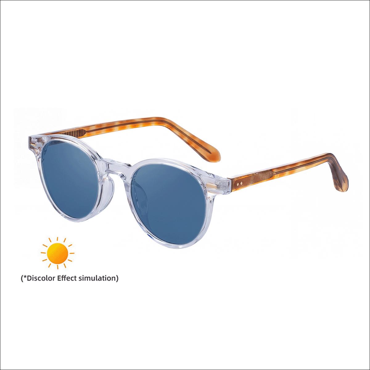 KAJILA Europe 2026 Fashion Round Frame Photochromic Women s Sunglasses - Trendy Outdoor Street Photography